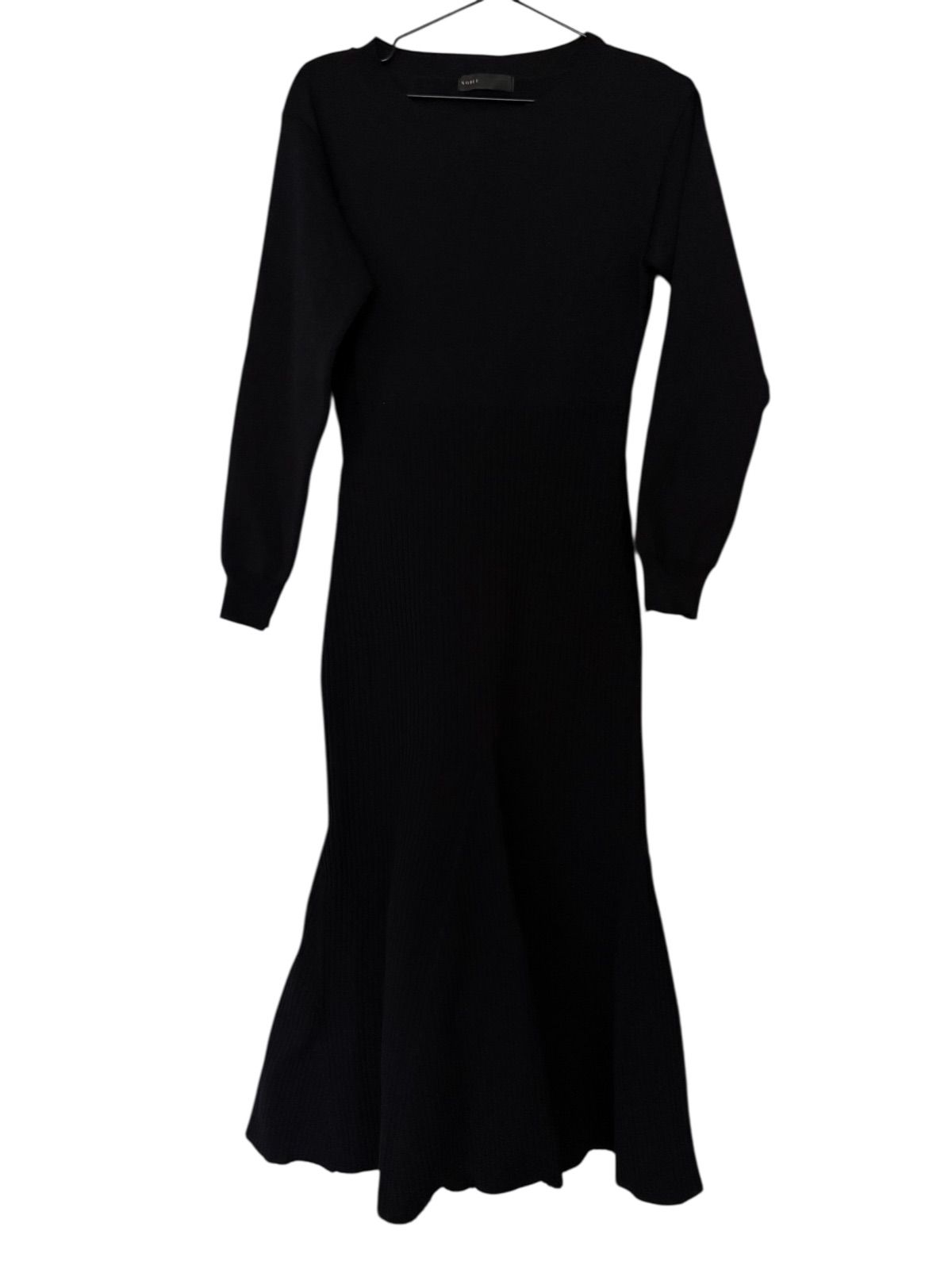 美品】NOBLE ノーブル ロングワンピース ブラック レディース Mサイズ