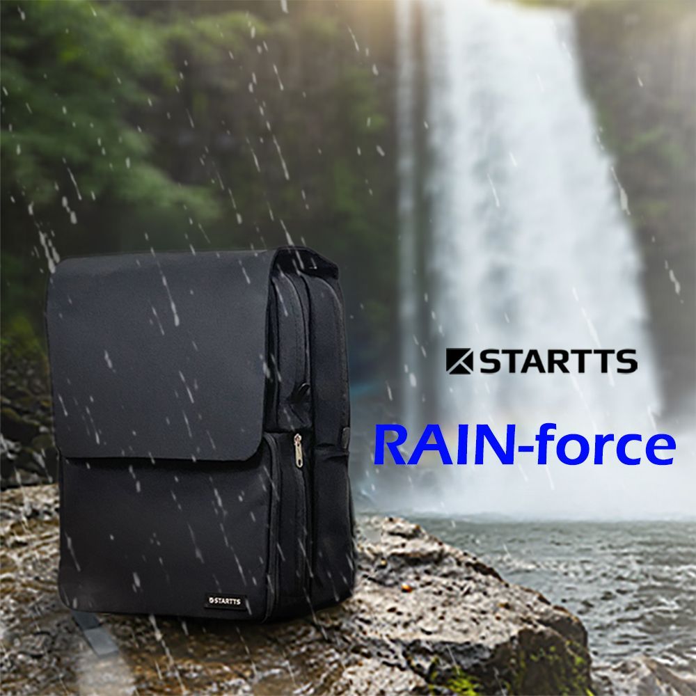STARTTS RAIN force Mサイズ ビジネスリュックの 突然の豪雨に負けない＆アイテム整理に最適なセパレート収納採用