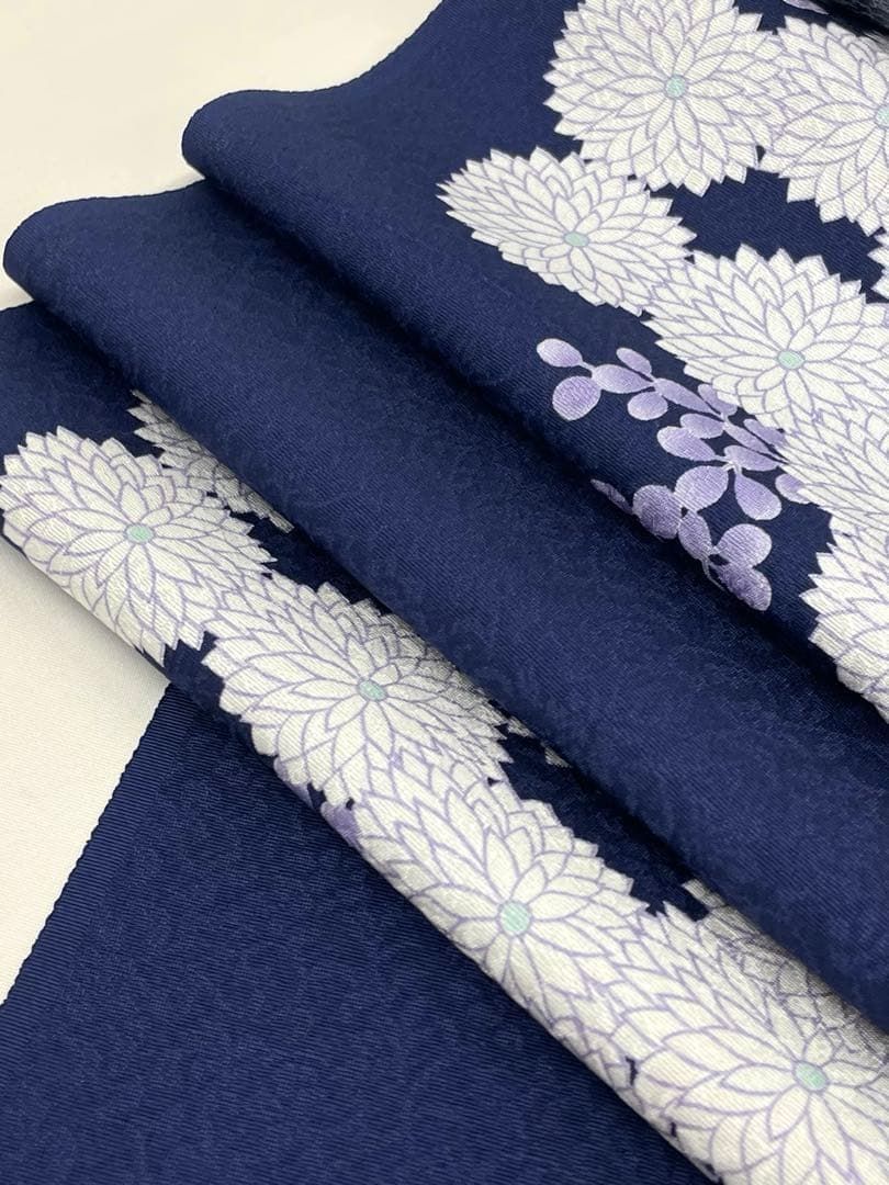 小紋 京友禅 紋意匠 菊 正絹 反物 T9038 - メルカリ