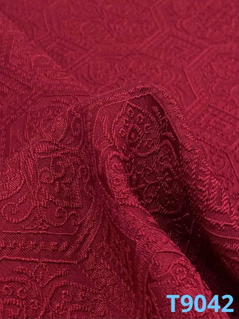 コート地 ふくれ織 紋意匠 正絹 反物 T9042