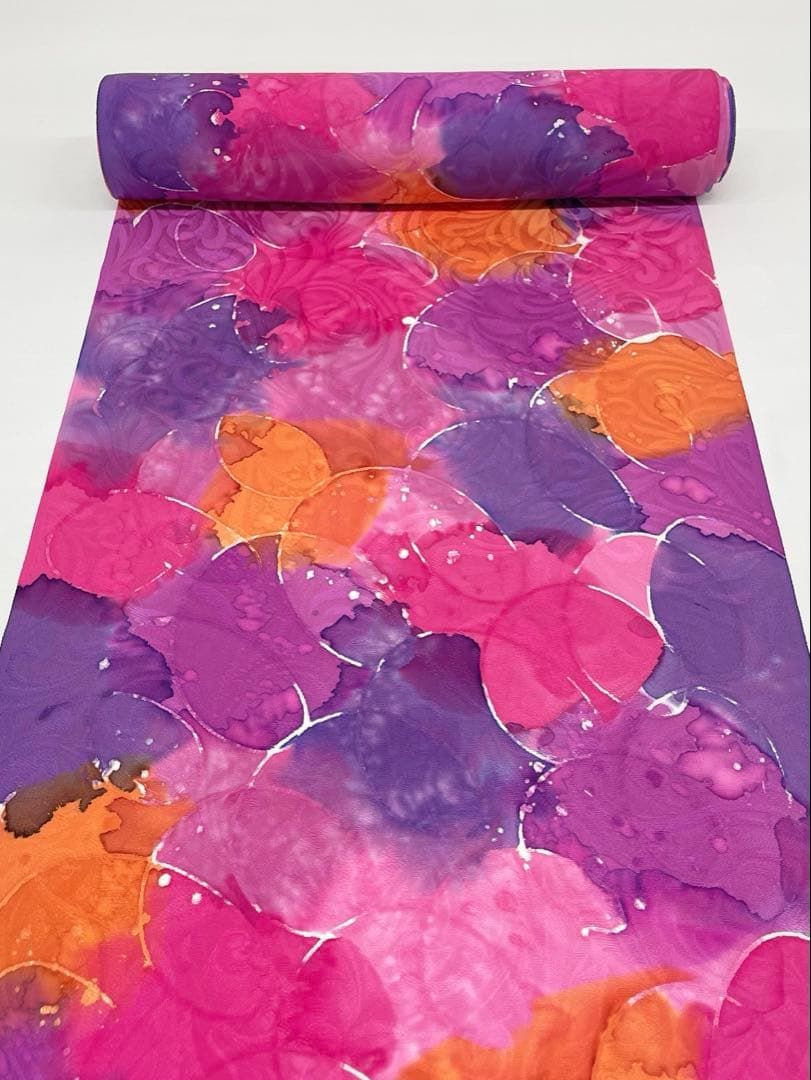 小紋 紋意匠 手染め グラデーション 松岳 正絹 反物 楽天市場】【新古品】 小紋 着物 反物 正絹 着尺 手染め 浜ちりめん