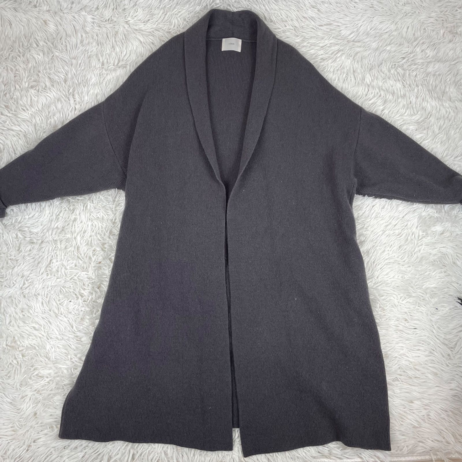 IENA イエナ ウールカシミヤニットガウンコート ロングカーディガン 