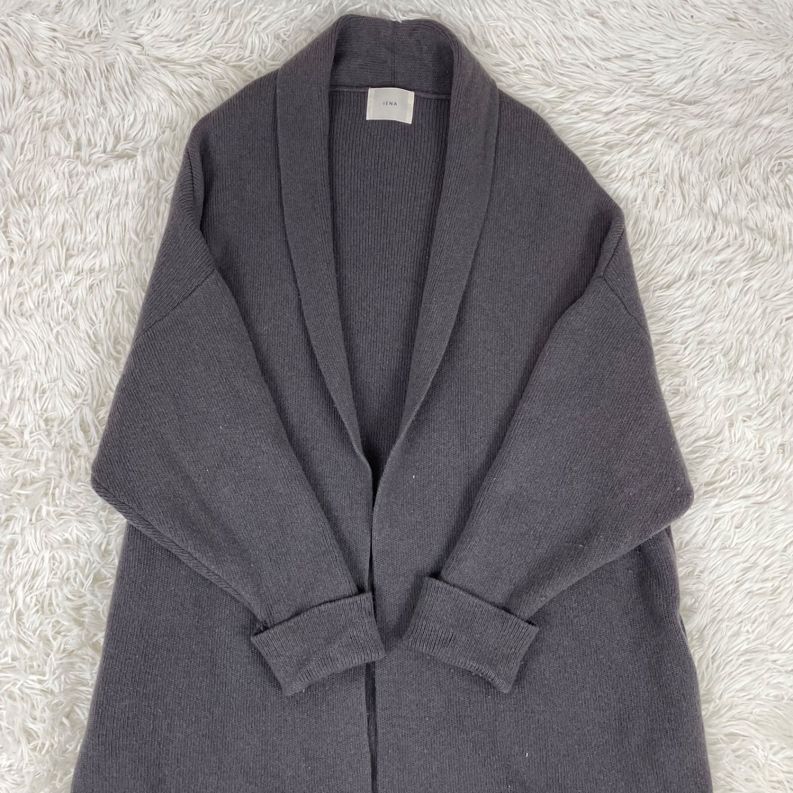 IENA イエナ ウールカシミヤニットガウンコート ロングカーディガン 