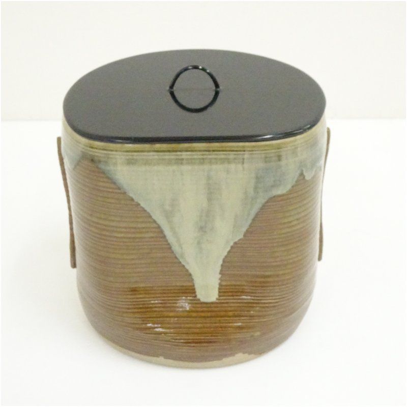 阿漕焼 福森博造 高取写一重口水指（共箱） 水指し 茶道 茶道具 購入