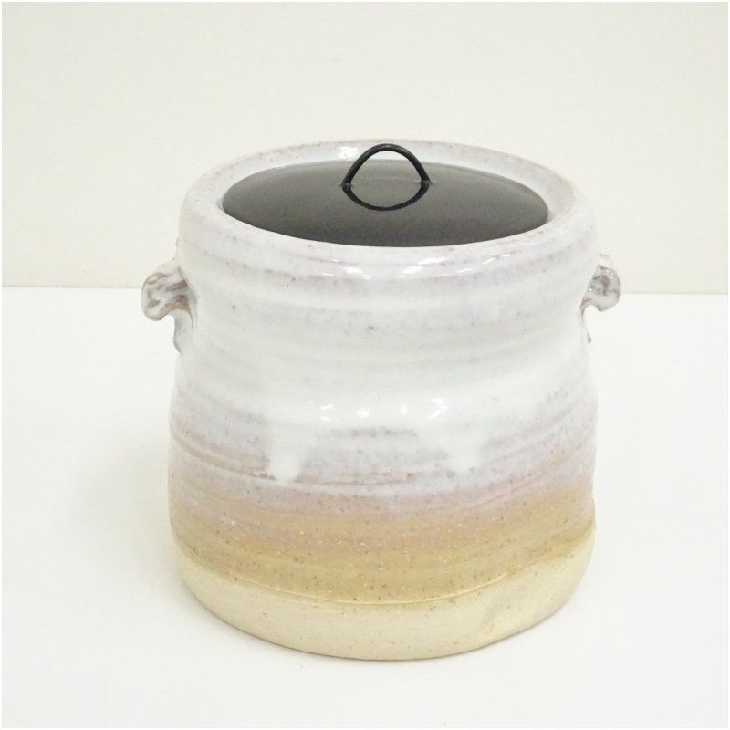 萩焼 城山窯 金子信彦造 水指（共箱） 水指し 茶道 茶道具 おしゃれ