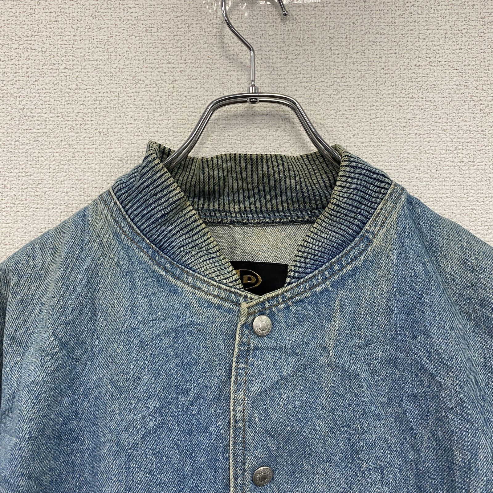 古着 used ～00s iD SPORT デニムスタジャン/スタジアムジャケット 狼 