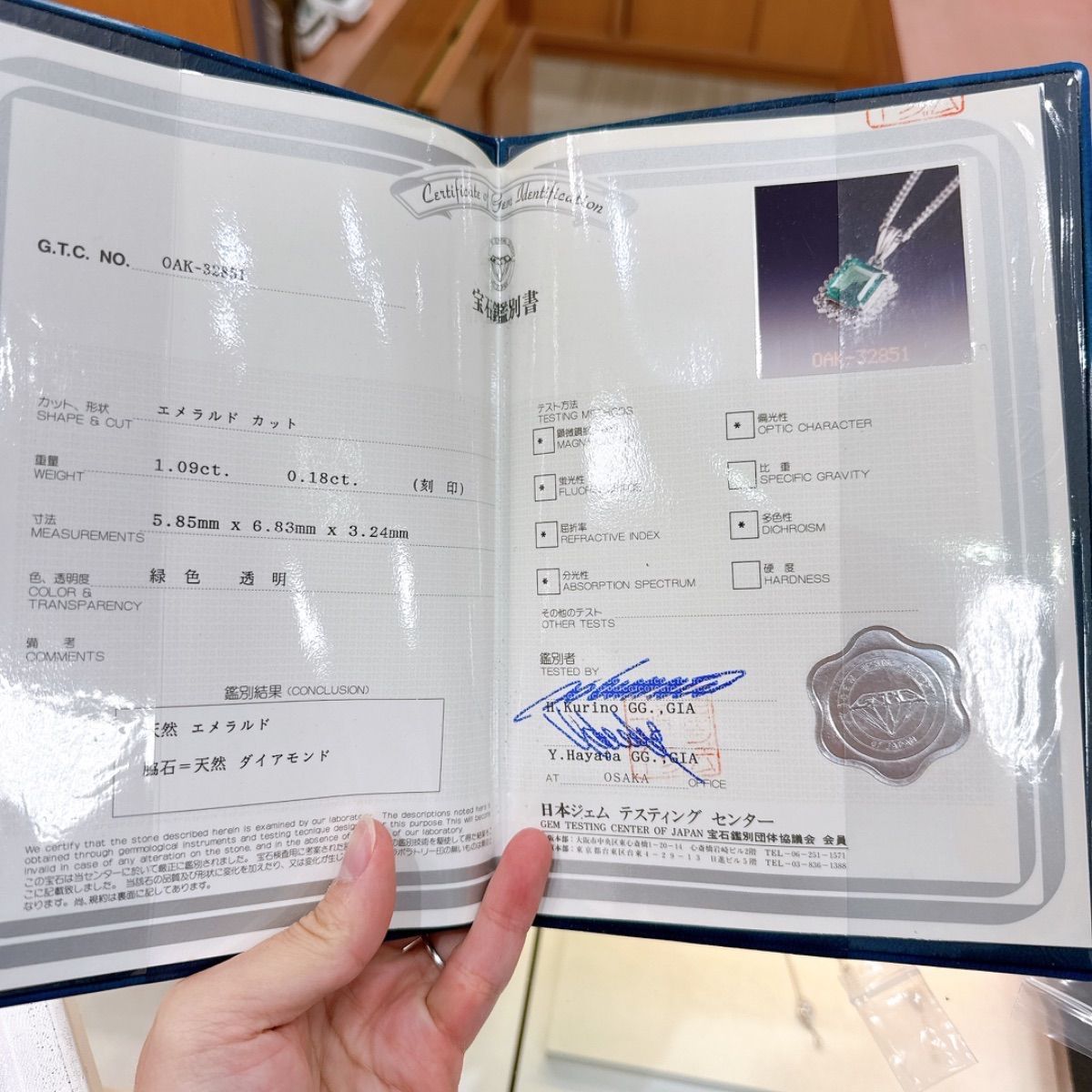 Ptエメラルド1.09ct＆ダイヤ0.18ctネックレス 上質リユース品 - メルカリ