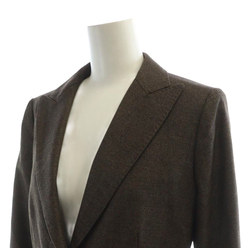 ★美品★ Max Mara　テーラードジャケット　白タグ　カシミヤ混　黒　L相当 マックスマーラ MAX MARA 白タグ テーラード ジャケット ウール