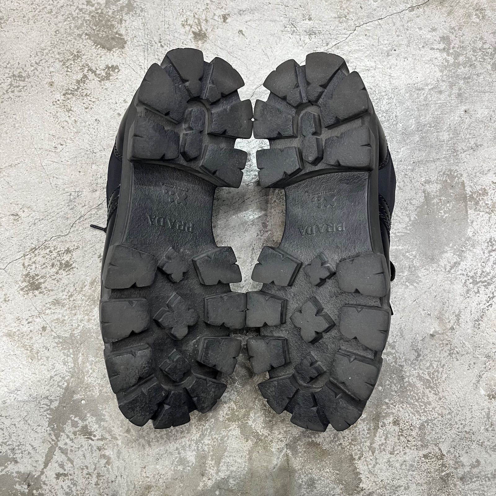 PRADA モノリス レースアップ シューズ 短靴 プラダ 8 1/2 2EE342 