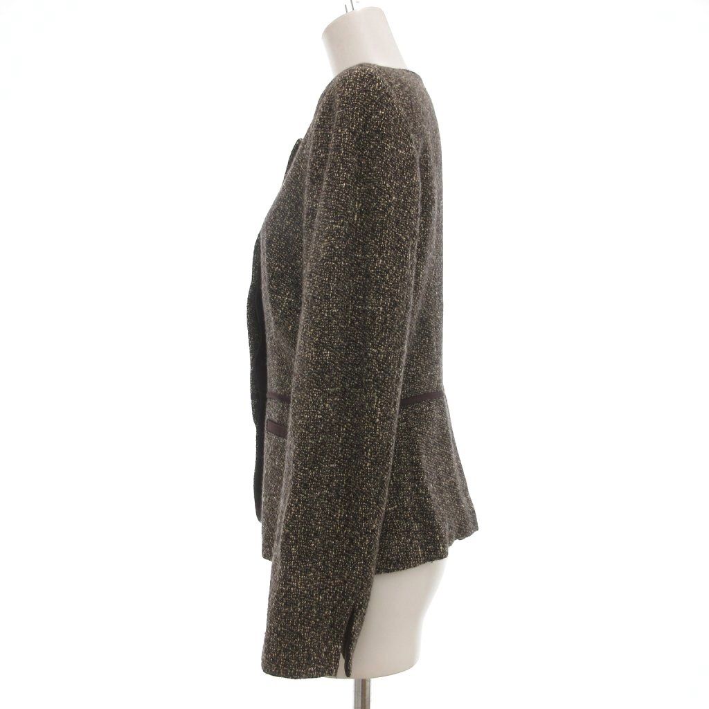 希少 Max Mara マックスマーラ ツイード ジャケット グリーン 白タグ 希少 Max Mara マックスマーラ ツイード ジャケット グリーン 白