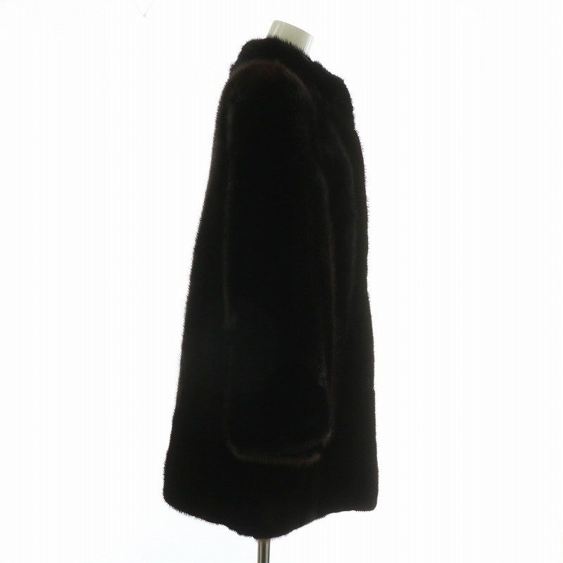 ミンク毛皮　ベージュ系 楽天市場】ミンクファーコート フォックスファー付き 高級 毛皮