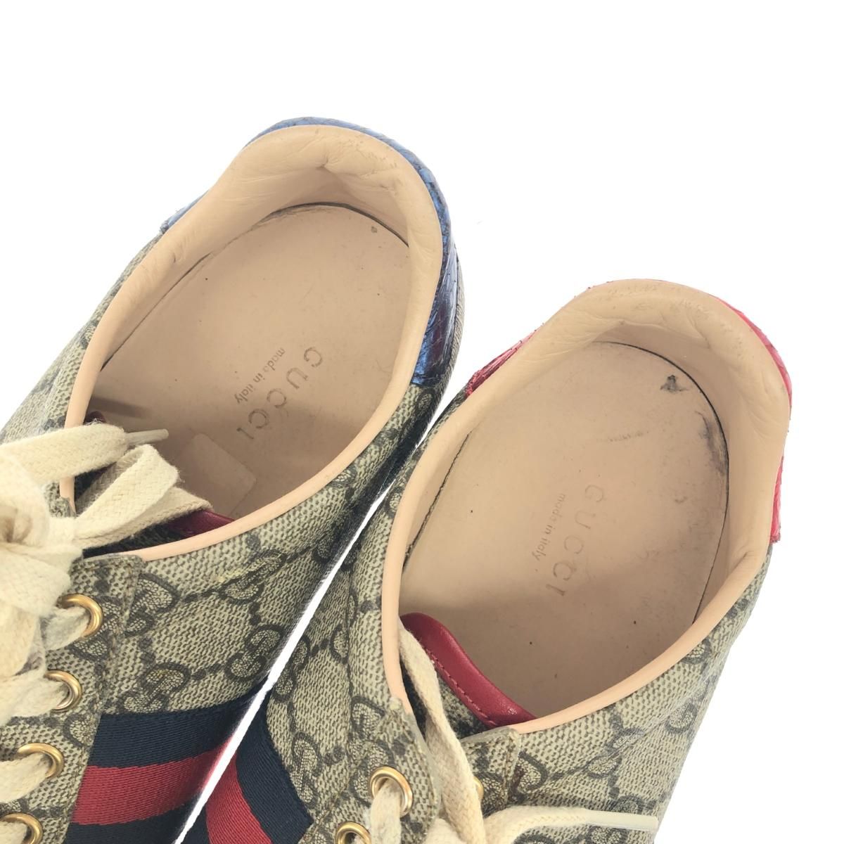 GUCCI グッチ スニーカー 表記サイズ:38.5 GGスプリーム ベージュ 