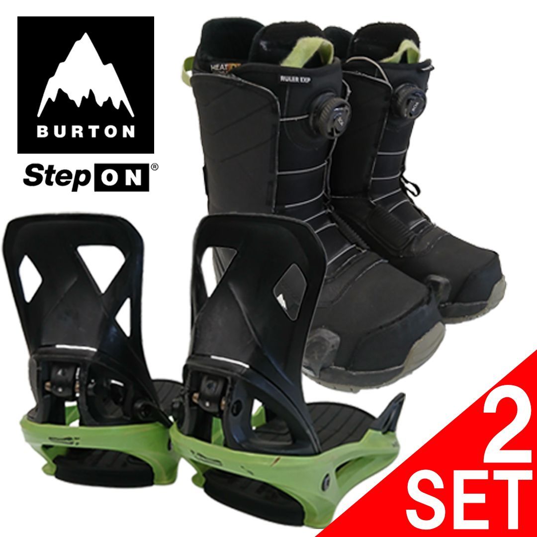 313 BURTON STEP ON レンタル ビンディング×ブーツ2点セット メンズ M|26.5cm