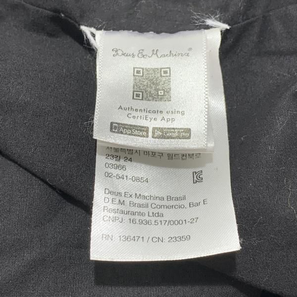 中古】DEUS EX MACHINA Records Canvas Cauch Jacket サイズM ブラック