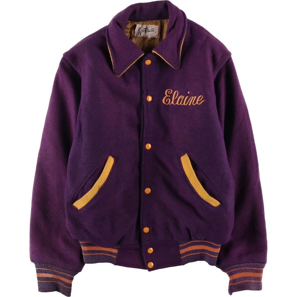 希少 50s-60s H.A.Greene ヴィンテージ シャツ LAKERS） スタジャン 