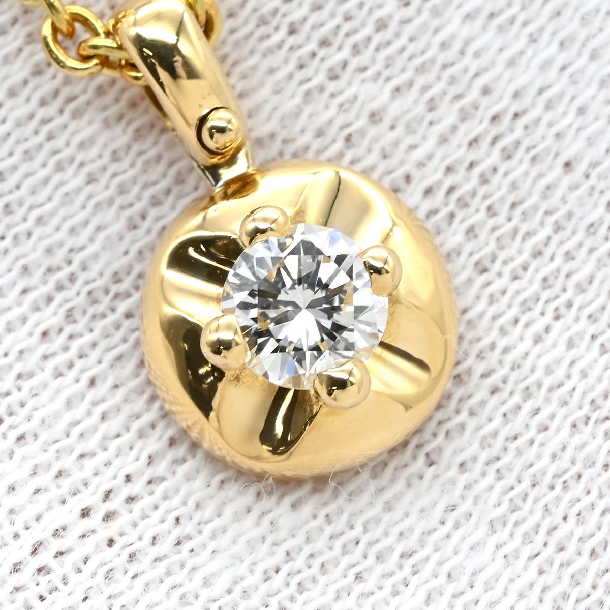 ブルガリ BVLGARI ネックレス コロナネックレス K18YG ダイヤモンド 