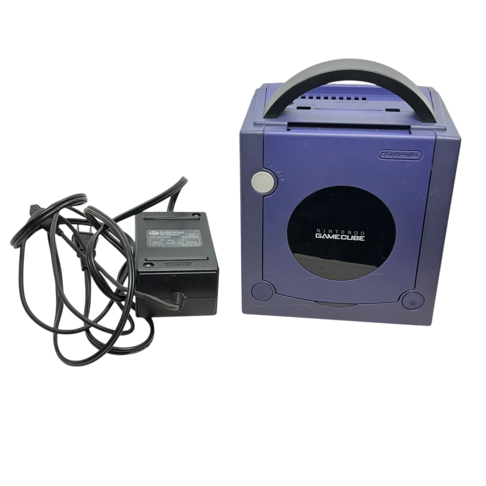 (未使用品)任天堂 ゲームキューブ バイオレット 管34773】動作未確認☆Nintendo GAMECUBE ゲームキューブ 本体