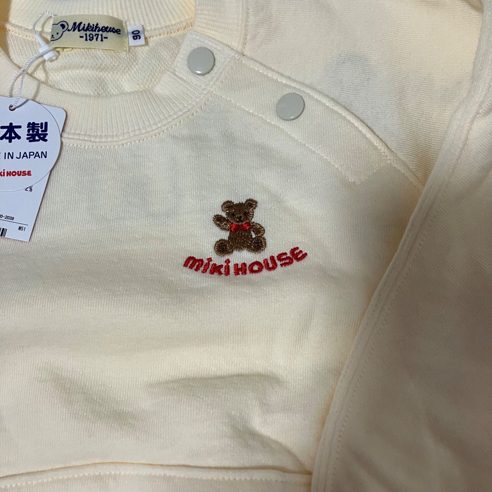 sizeベアバックロゴトレーナー