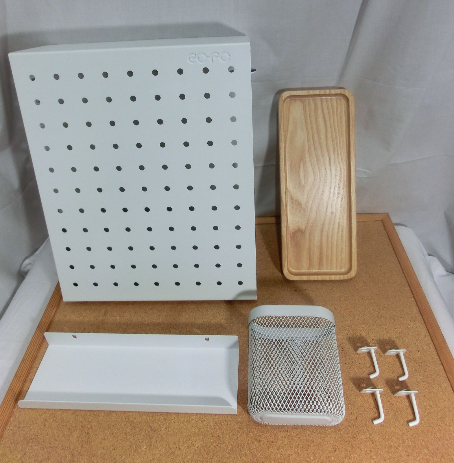 品 COFO Desk Side Holder サイドホルダー ホワイト × 注文 ナチュラル