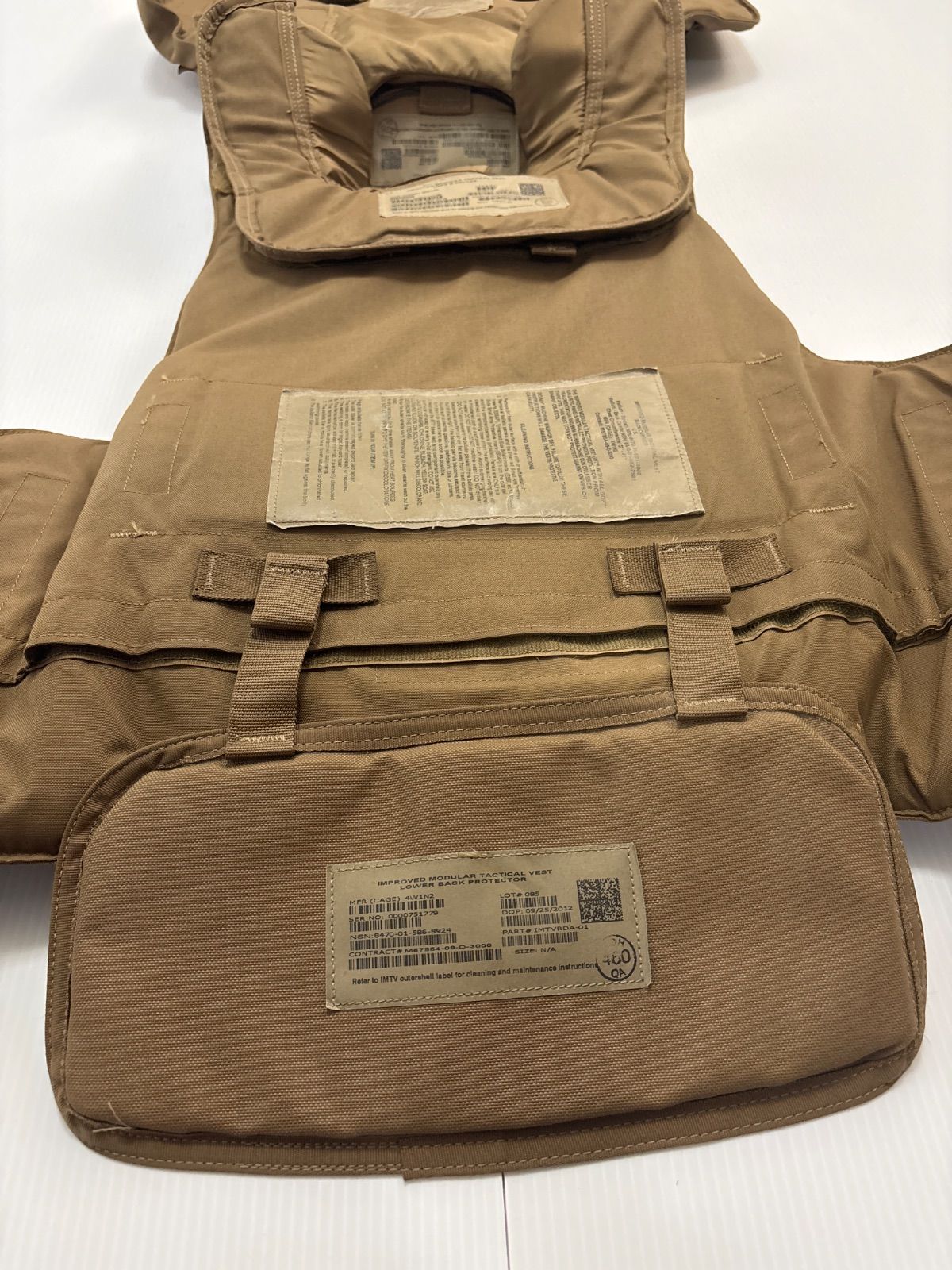米軍 実物 IMTV BODY ARMOR MEDIUM ソフトアーマー 送料無料 A34