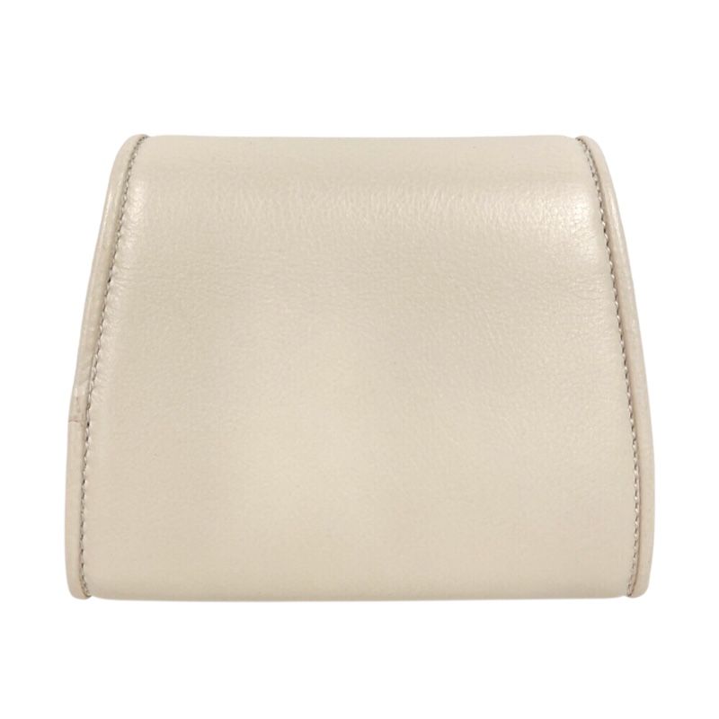 グッチ GUCCI ブロンディ チェーンウォレット 725219 アイボリー ゴールド金具 レザー レディース 二つ折り財布