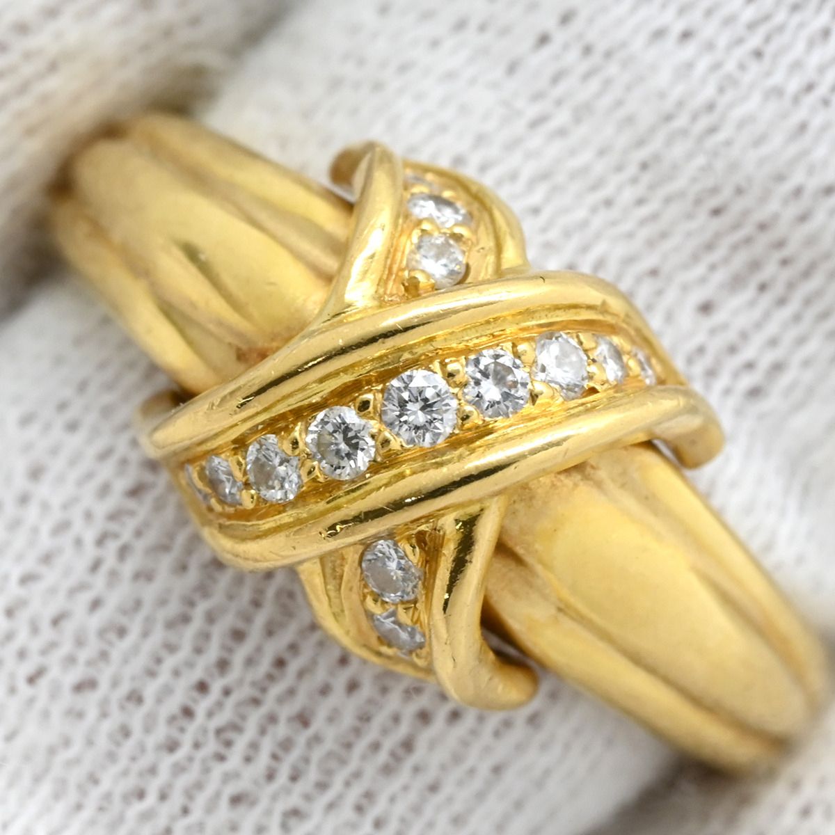 古着好き　Tiffany & Co. ゴールドリング TIFFANY&Co. ティファニー シグネチャー リング・指輪 K18イエロー