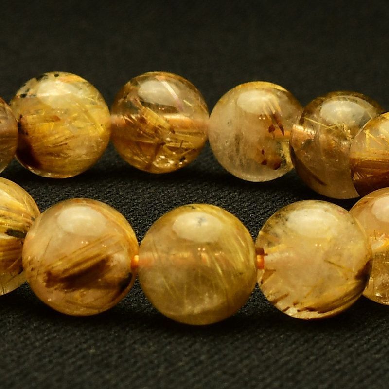 輝きの中に奇跡が光る逸品】ゴールドルチルクォーツ タイチンルチル