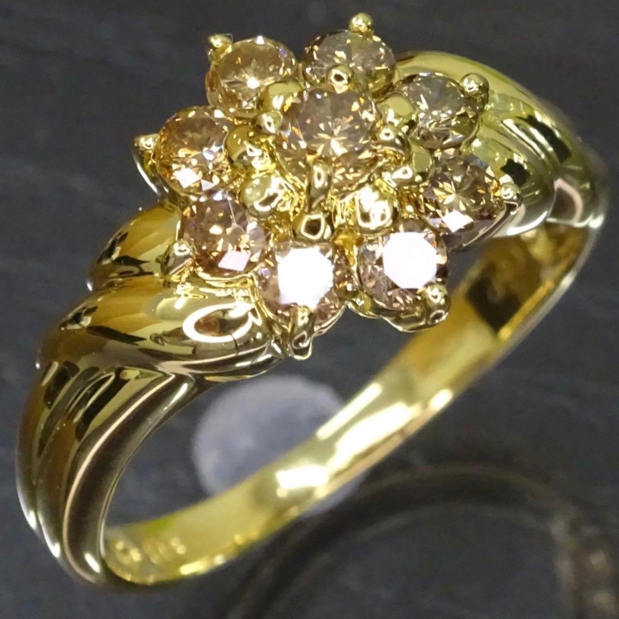 18金 K18 ゴールド GOLD 750 ジュエリーマキ 天然ダイヤモンド0.58ct