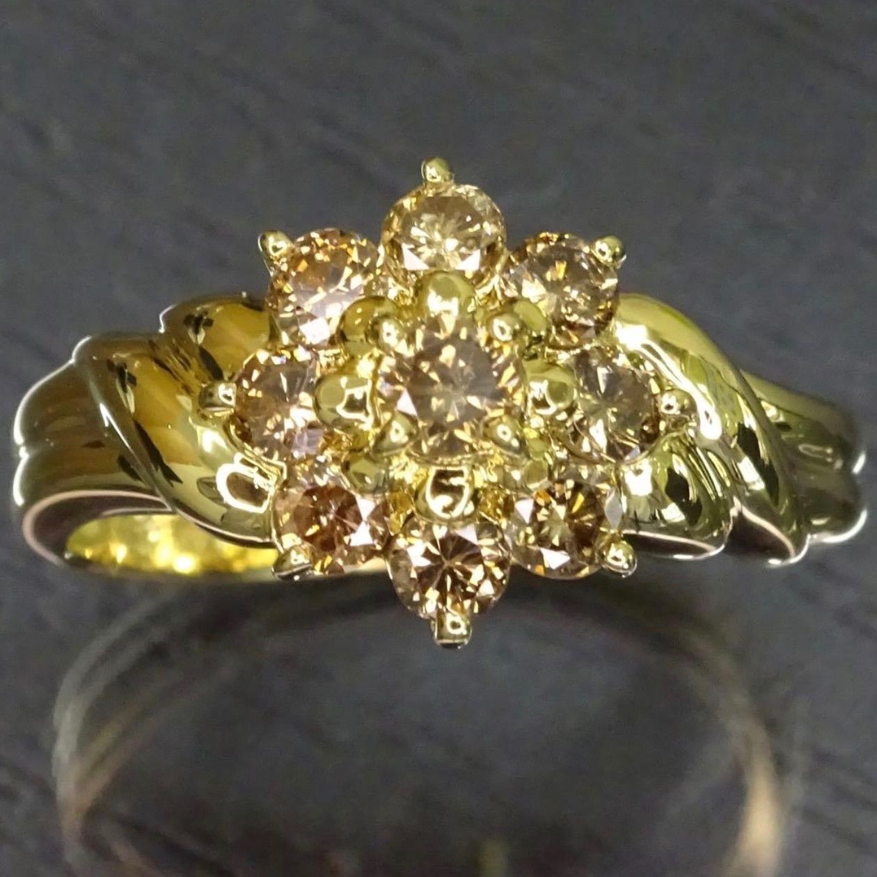 18金 K18 ゴールド GOLD 750 ジュエリーマキ 天然ダイヤモンド0.58ct