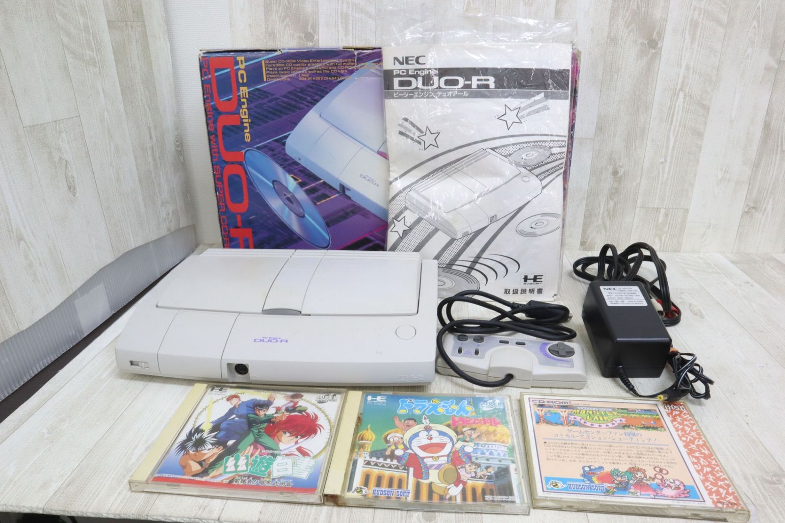 NEC PCエンジン DUO-R レトロゲーム ソフト3本セット(幽遊白書