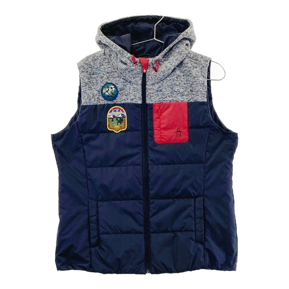 サイズ LL MUNSING WEAR マンシングウェア MGWMJK53 フード付き ニット切替中綿ベスト ネイビー系 240101545140 ゴルフウェア レディース ストスト