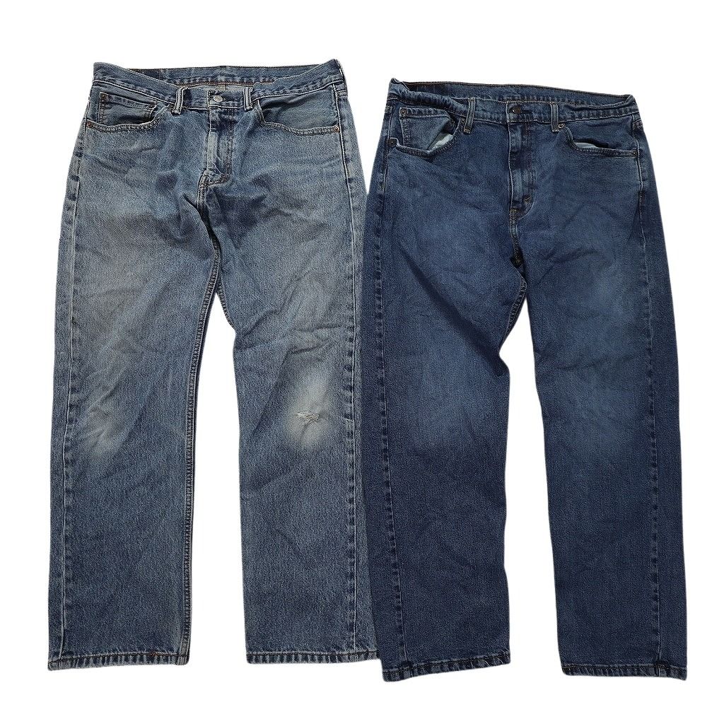 古着卸 リーバイス 505 デニム パンツ セット メンズ 35 36 縦落ち インディゴブルー 古着 NC 4805