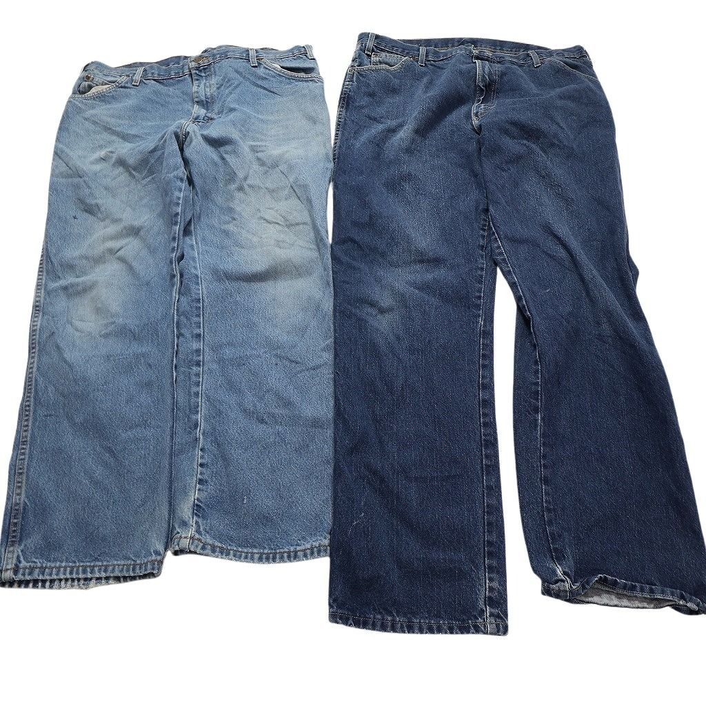古着卸 ディッキーズ Dickies デニム パンツ 8枚セット メンズ 40 42 44 48 ブラックデニム 古着 NC4849