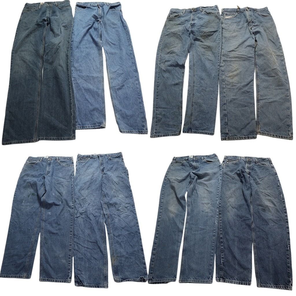 古着卸 まとめ売り カーハート Carhartt デニム パンツ 8枚セット 