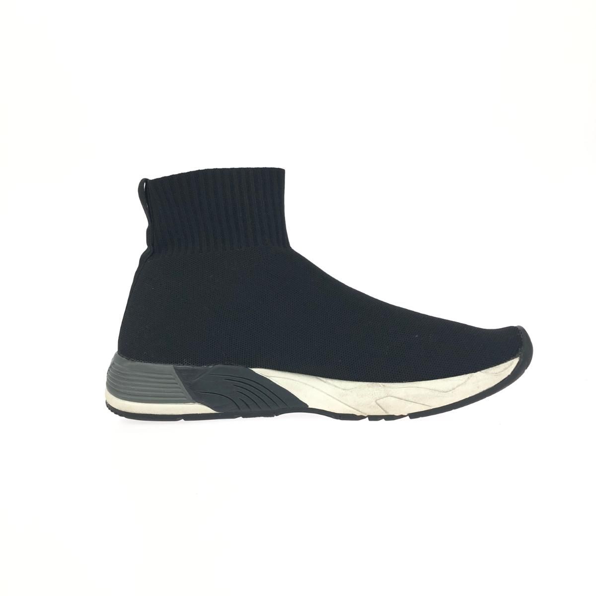 EMPORIO ARMANI エンポリオアルマーニ ニットスニーカー 表記サイズ:US10 ワッペン    ブラック メンズ / 243001001840 EMPORIO ARMANI エンポリオアルマーニ ニットスニーカー 表記サイズ
