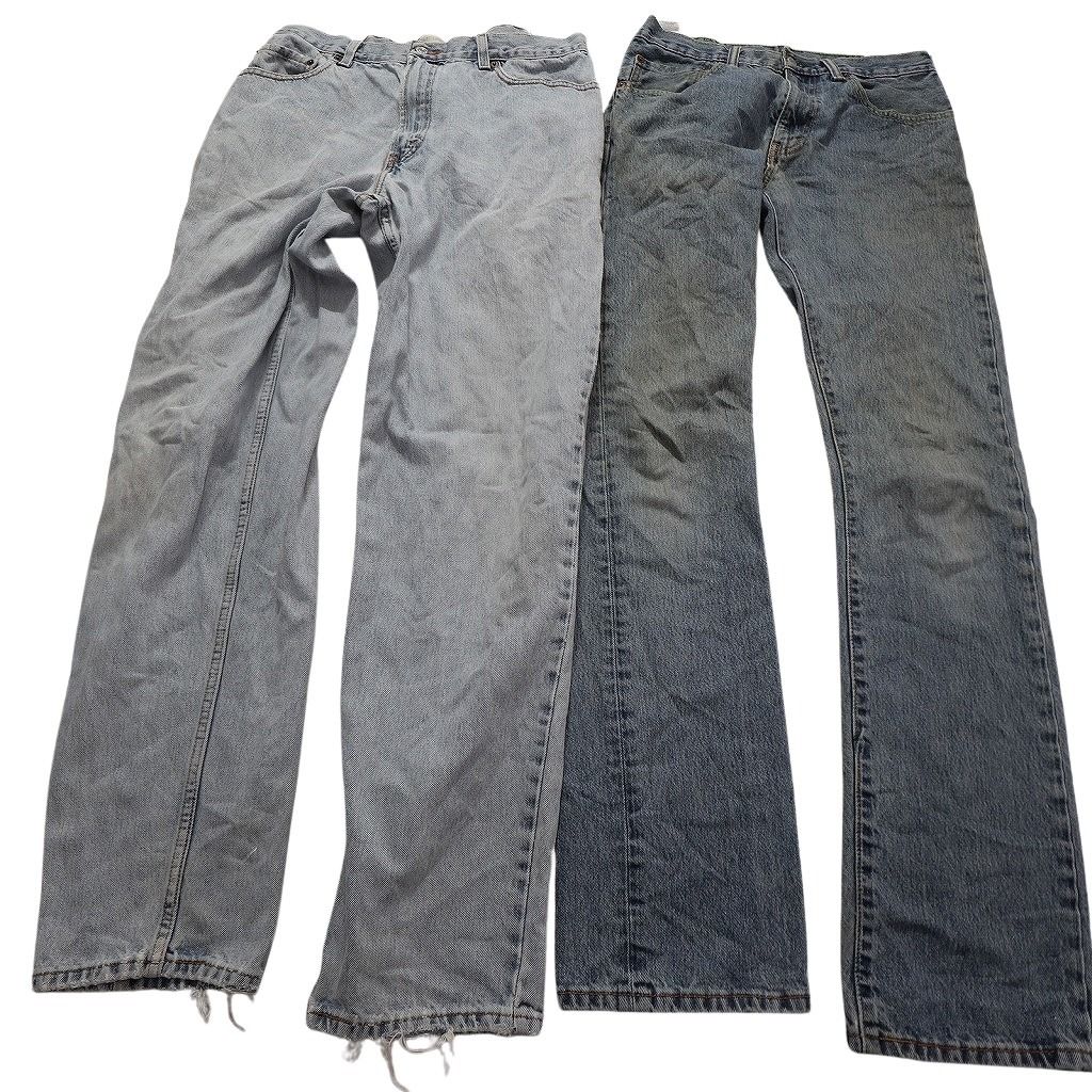 古着卸 リーバイス 517 デニム パンツ セット メンズ 31 34 36 38 ブーツカット ブラックデニム 古着 NC 4894