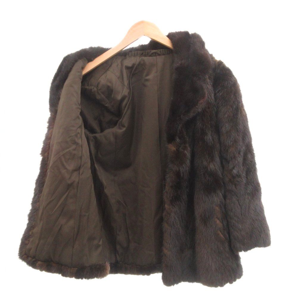 THINK FUR シンクファー ファーコート ジレ ロングジレ アイボリー 白