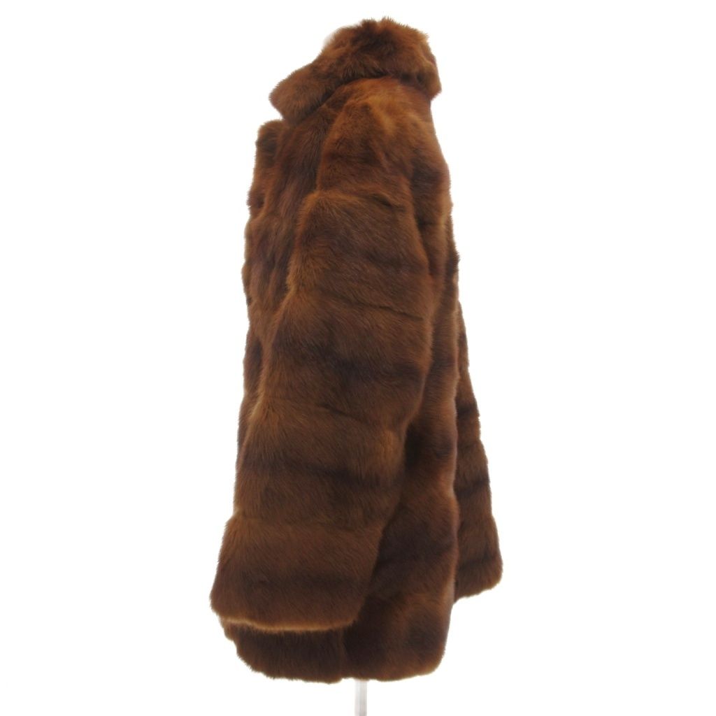サガミンク　SAGA MINK ファーコート　ミンクファー　11 ブラウン サガミンク SAGA MINK 金サガ ダークミンク ファー コート 毛皮 ミドル