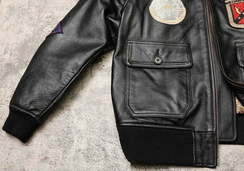 新品未使用》秋冬大きいサイズ メンズ バッジ付き裏地付き本革