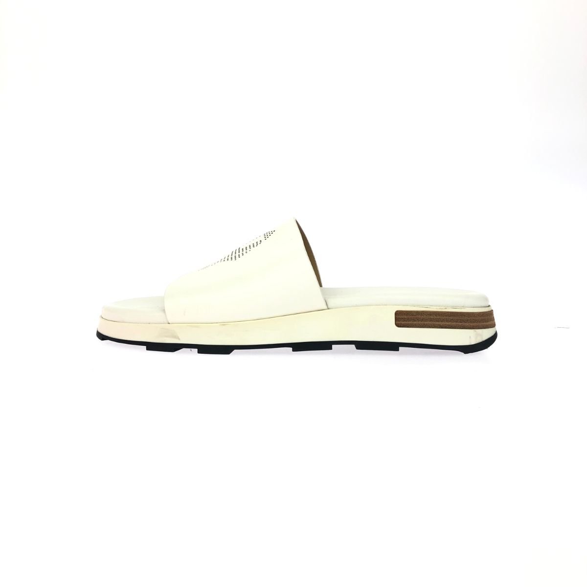 HERMES エルメス リフレックス 表記サイズ 42 レザー パンチング ホワイト メンズ 240001165024