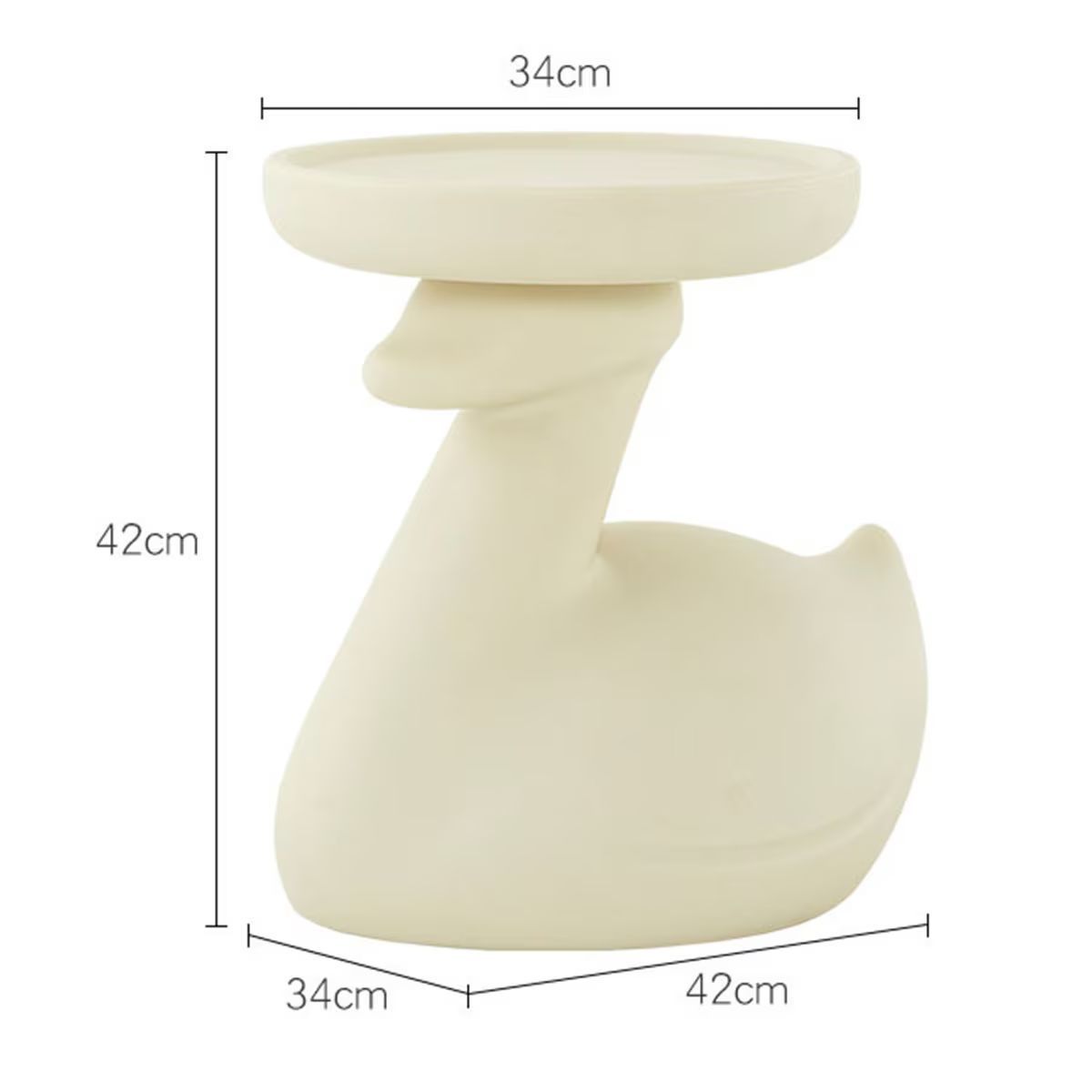 サイドテーブル アヒル 鴨 コヒーテーブル ローテーブル ベッドサイドテーブル テーブル 机 カモのデザイン 韓国インテリア 完成品