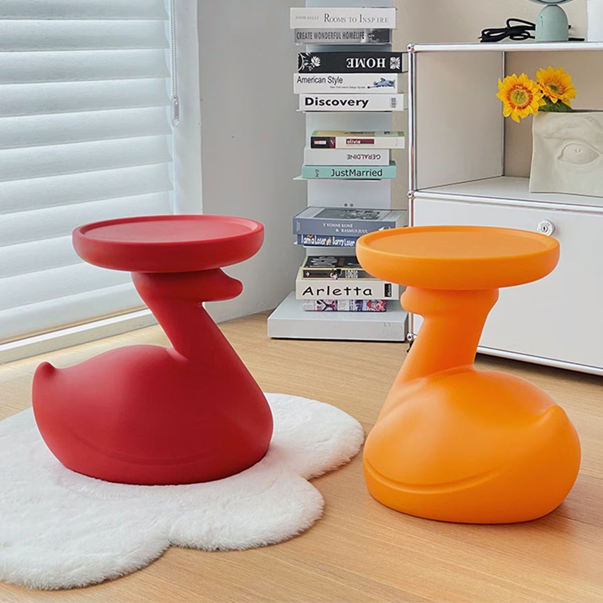 サイドテーブル アヒル 鴨 コヒーテーブル ローテーブル ベッドサイドテーブル テーブル 机 カモのデザイン 韓国インテリア 完成品 MARWIL-DEMENAGEMENTS_CH