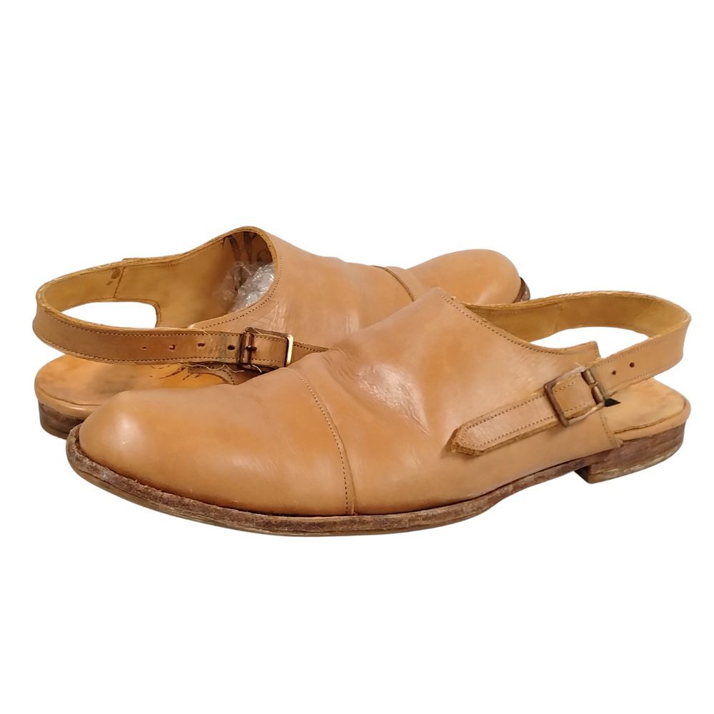 PAUL HARNDEN ポールハーデン PH 3 Sandal バックストラップ レザー サンダル タン サイズ8 26.5 27 cm 52560