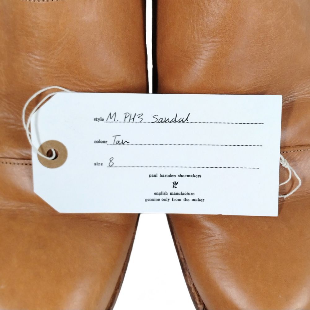  PAUL HARNDEN ポールハーデン PH 3 Sandal バックストラップ レザー サンダル タン サイズ8 26 5 27 cm 52560 サンダル サンダル