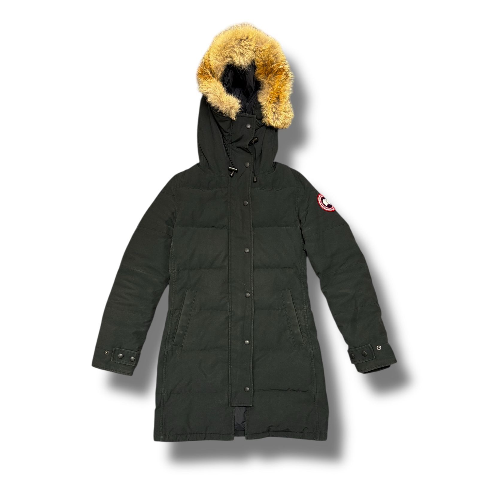 【美品】  ブラック ダウンジャケット L 2302JL 参考上代231000円 CANADA GOOSE MACKENZIE PARKA マッケンジーパーカー