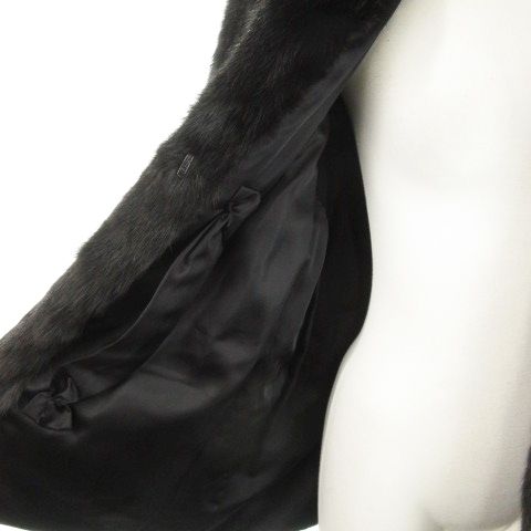 BODY DRESSING Deluxe ミンク リアルファー ノーカラーコート フェイク