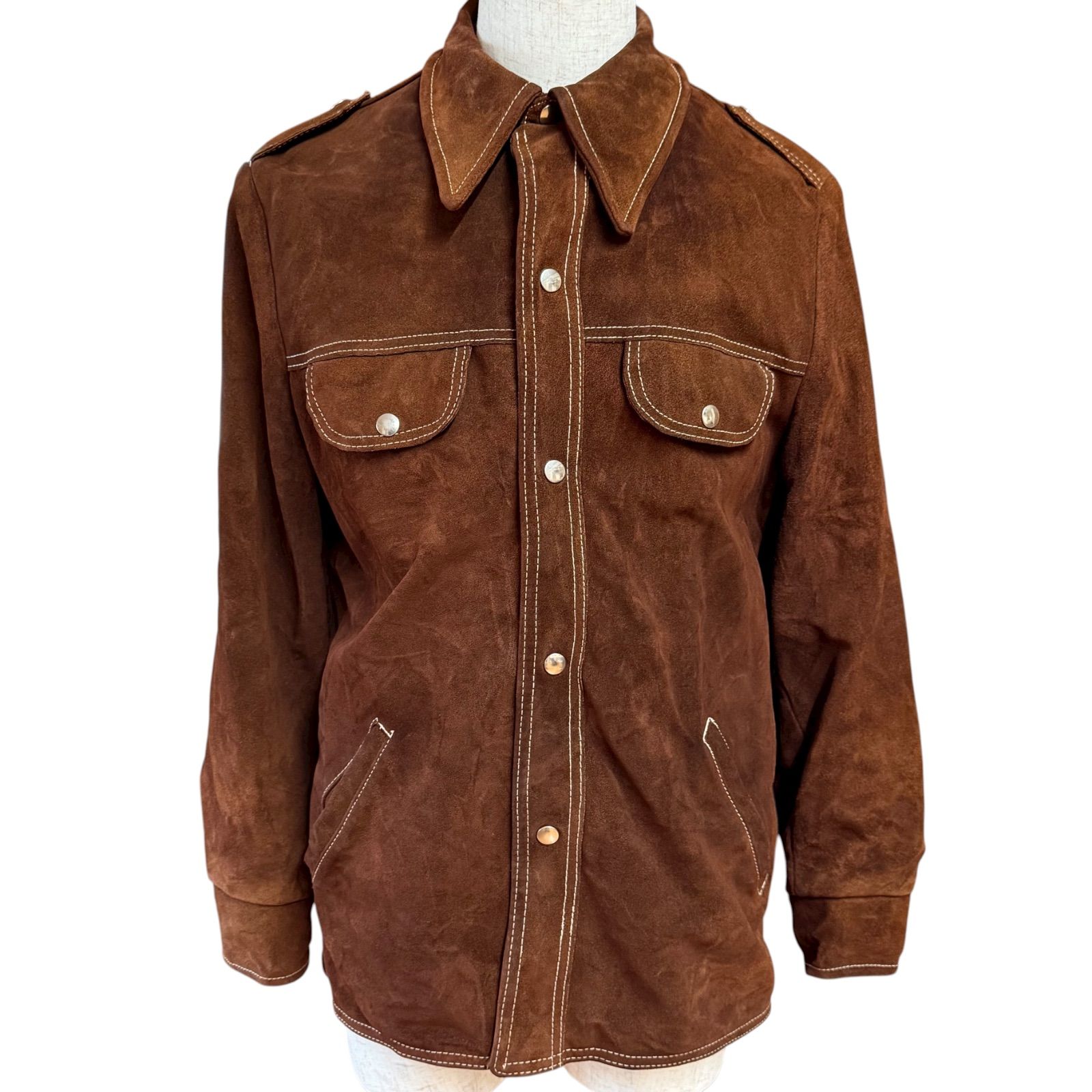 ライナー付 70s Sears シアーズ スウェード レザージャケット - メルカリ