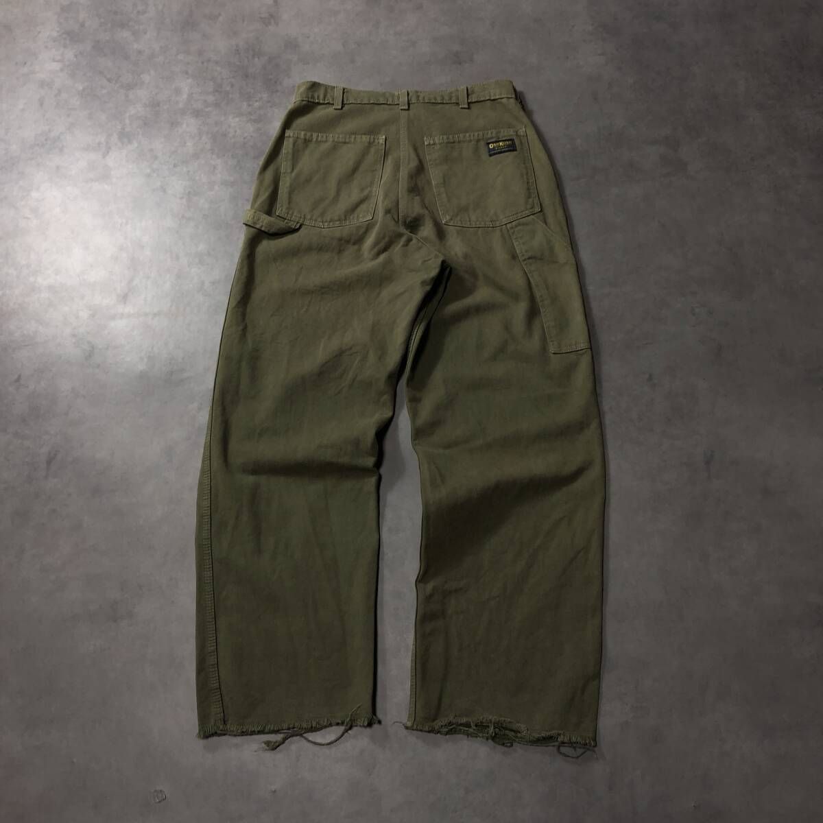 GQ3956◇OSHKOSH：TALONペインターパンツ◇カーキ系 80s USA製 
