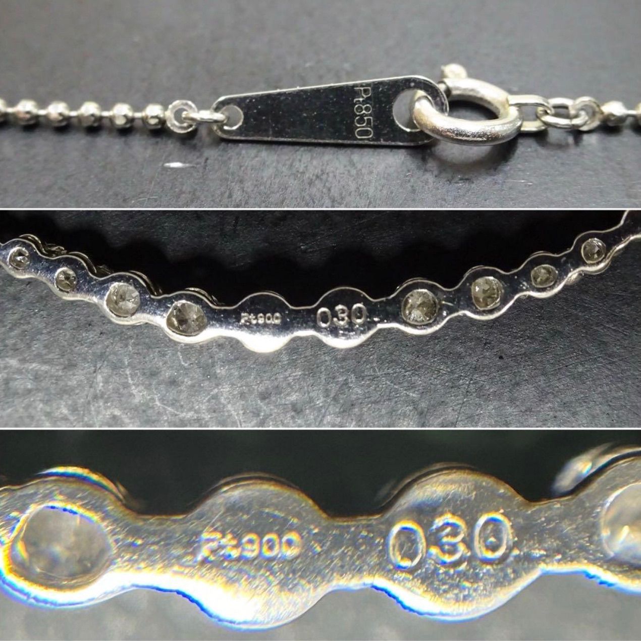pt850 pt900 プラチナネックレス トップ付き 色石 ボールチェーン pt850 pt900 プラチナネックレス トップ付き 色石 ボールチェーン