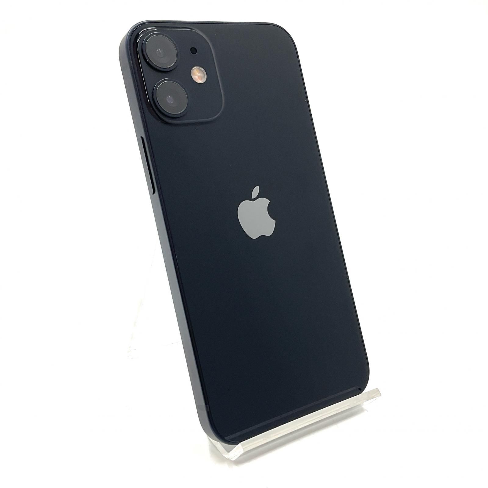 iPhone 12 mini 128GB ブラック au 白ロム 動作確認済 74%【全額返金保証】【最速発送】